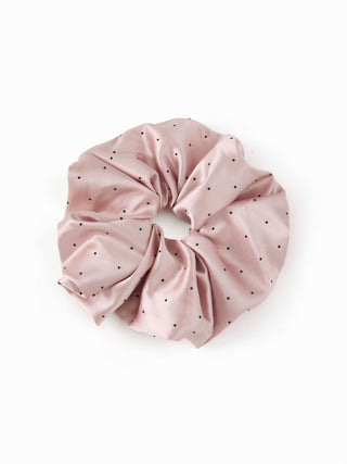 POLKA DOT SATIN SCRUNCHIE