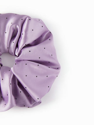 POLKA DOT SATIN SCRUNCHIE