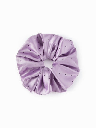 POLKA DOT SATIN SCRUNCHIE