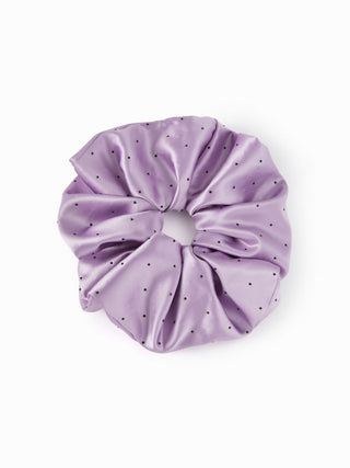 POLKA DOT SATIN SCRUNCHIE