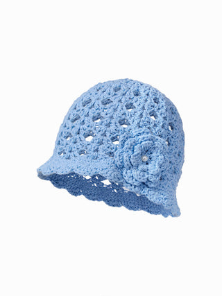 FLOWER KNITTED HAT