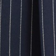 Striped Pleated Zip Up A-line Mini Dress