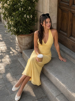 Chiffon Sweetheart Floral Backless Tie Back Mermaid Maxi Dress