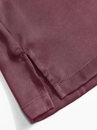 Satin Low Rise Bodycon Mini Skirt