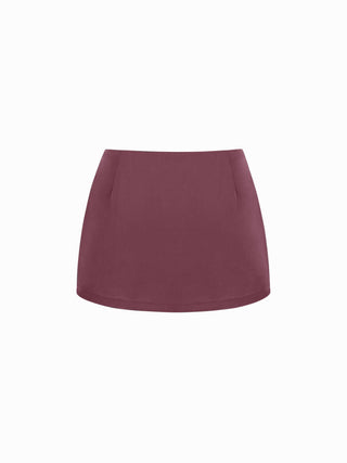 Satin Low Rise Bodycon Mini Skirt