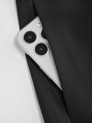 Low Rise Side Tie Metal Detail Straight Leg Trousers