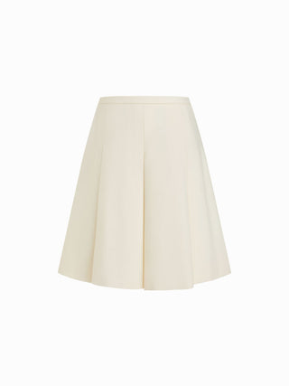 Mid Rise Pleated Midi Skirt