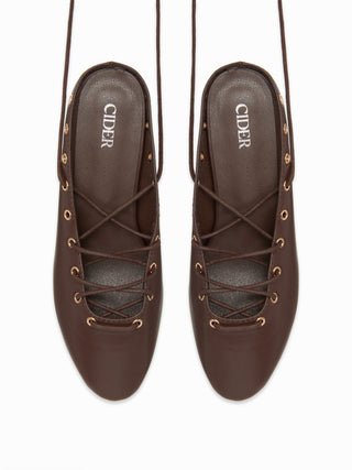 LACE-UP MULE KITTEN HEELS