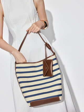 STRIPED TOTE BAG