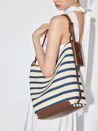 STRIPED TOTE BAG