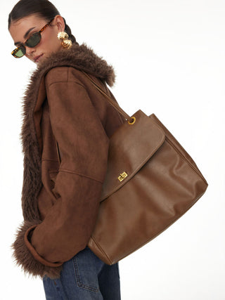 BUCKLE TOTE BAG