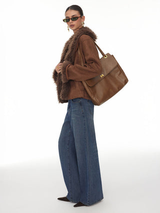 BUCKLE TOTE BAG