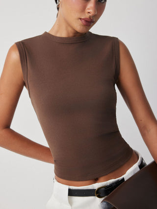 High Stretch Cotton-blend Tank Tee