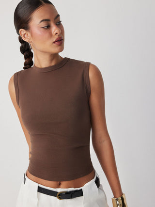 High Stretch Cotton-blend Tank Tee