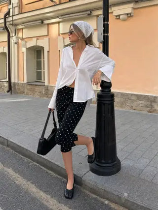 BOWKNOT DECOR SPLIT TOE MARY JANE FLATS For Daily Casual Date Picnic