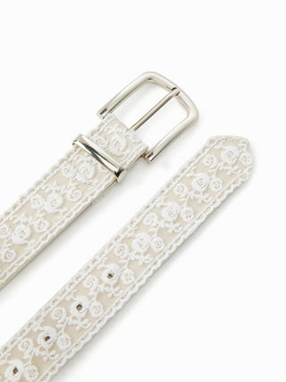 FLORAL LACE BUCKLE BELT