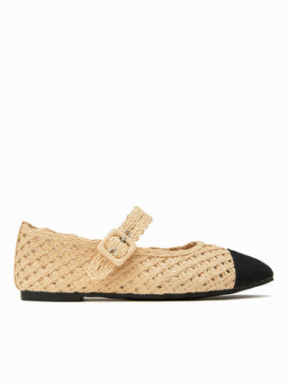 KNITTED MARY JANE FLATS