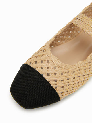 KNITTED MARY JANE FLATS