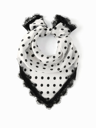 POLKA DOT SQUARE SCARF