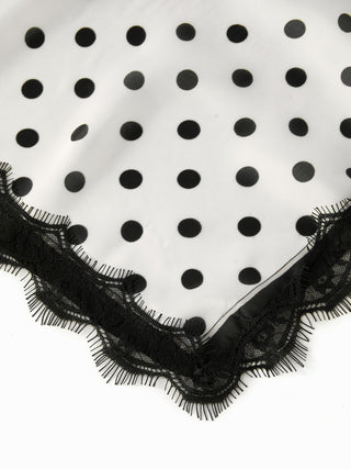 POLKA DOT SQUARE SCARF