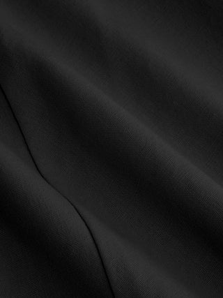 Linen-blend Halter Neckline Ruched A-line Maxi Dress
