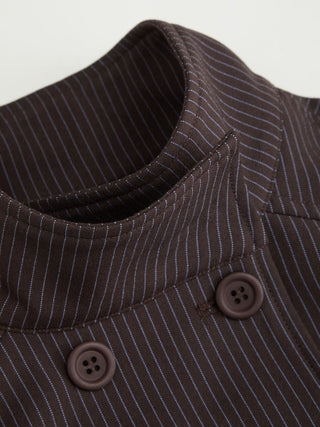 That's Classified Double-Breasted Stripe Dress