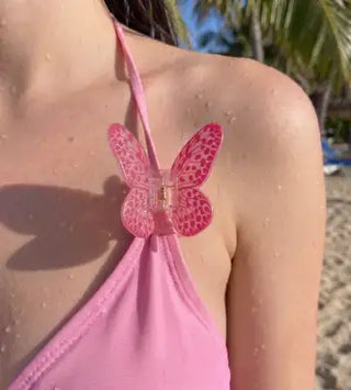 2PCS BUTTERFLY HAIR CLAW SET