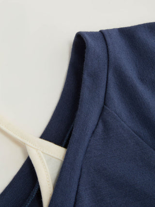 Halter Neck Top & V-neck Ruched Bell Sleeve Tee