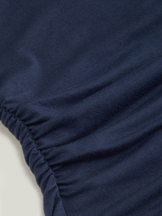 Halter Neck Top & V-neck Ruched Bell Sleeve Tee