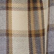 Plaid Off-shoulder Asymmetrical Metal Detail A-line Mini Dress