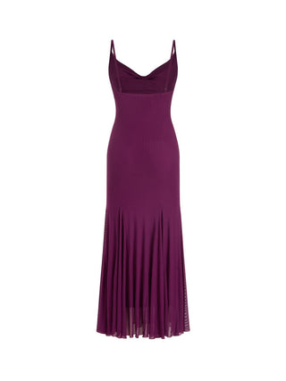 Mesh Sweetheart Floral A-line Maxi Dress