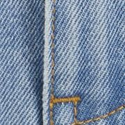 Denim Low Rise Strawberry Graphic Washed Metal Detail A-line Micro Mini Skirt