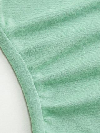 Cotton-blend Halter Neck Ruched Front Cami Top