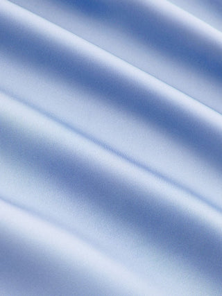 Satin Cowl Neck Backless Metal Detail A-line Mini Dress