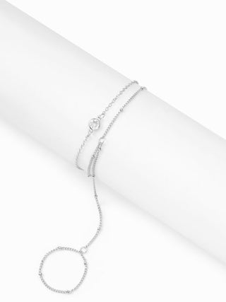 RHINESTONE HAND CHAIN BRACELET
