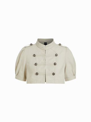 My Way Cropped Napoleon Top