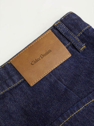 Denim Mid Rise Wide Leg Shorts