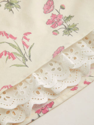 Square Neck Floral Corset Midi Dress