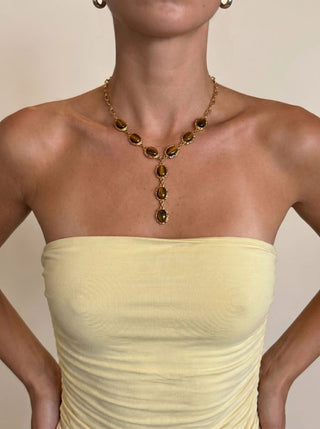 RESIN Y-SHAPED NECKLACE