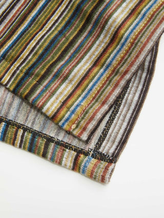 STRIPED KNITTED CAPE