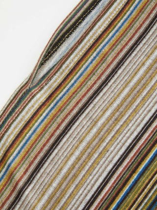 STRIPED KNITTED CAPE