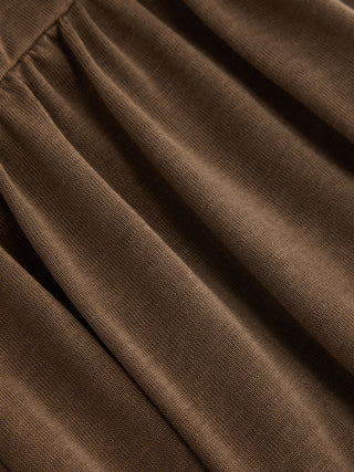 Mid Rise O-Ring Belted Ruched Draped Wide Leg Trousers
