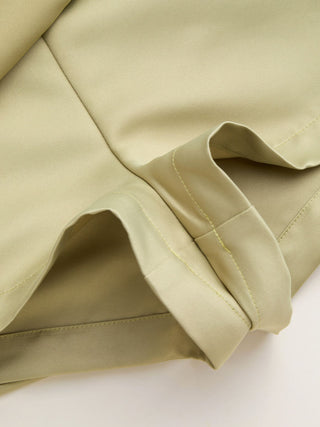 Satin Low Rise Tie Front Wrap A-line Mini Skort