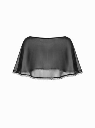 Chiffon Lace Poncho Two-Piece Top