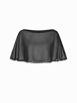 Chiffon Lace Poncho Two-Piece Top