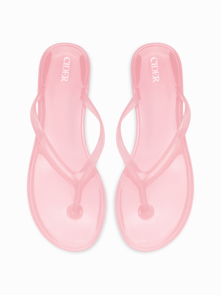 ROUND TOE FLIP-FLOP JELLY SHOES