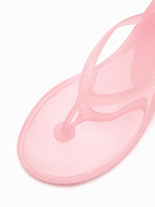 ROUND TOE FLIP-FLOP JELLY SHOES