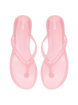 ROUND TOE FLIP-FLOP JELLY SHOES