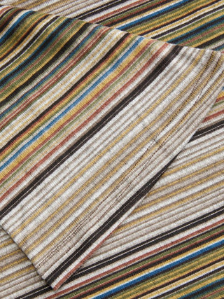 Striped Boat Neck Bell Sleeve Slim Tee