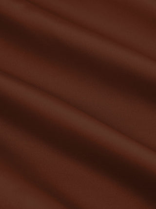 Satin Halter Neck Twist Knotted A-line Maxi Dress